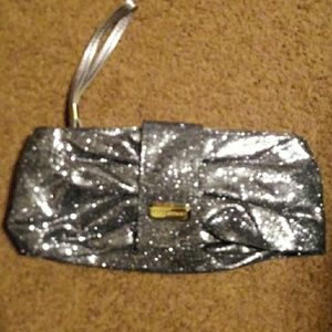 Victoria's Secret Silver Metallic Sparkle Wallet